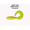 Crazy Fish Gumová Nástraha Angry Spin 03 Banana