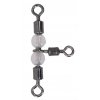 Mikado Trojobratlík s Korálky Roller Swivel Triple With Beads 5ks