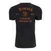 Simms Tričko Stacked Bass T-Shirt Charcoal Heather  (Velikost XL)