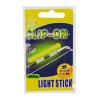 10 bag pack Fishing Float Fluorescent Lightstick Clip On Rod Dark Glow Sticks SS S M