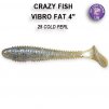 Crazy Fish Gumová Nástraha Vibro Fat 10cm 4ks