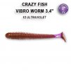 Crazy Fish Gumová Nástraha Vibro Worm 8,5cm 5 Ks