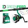 Delphin Feederový set GreenFeed 360cm 100g 3+3-díl + Naviják + Vlasec