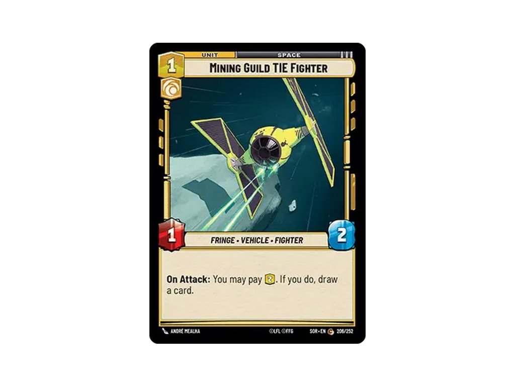 card SWH 01 206 Mining Guild TIE Fighter fb27c1293e