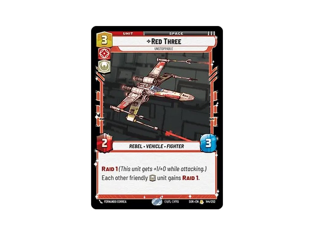 card SWH 01 144 Red Three 2e17ca688b