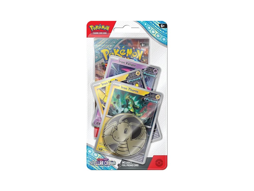 Pokémon TCG: SV07 Stellar Crown - Premium Checklane Blister Iron Thorns