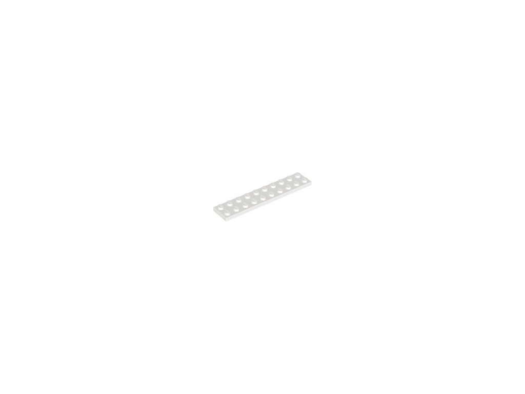 LEGO kostička 2 x 10 bílá 3832