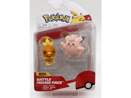 110088 toys pokemon battle figure pack torchic and clefairy
