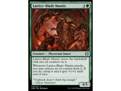 Lattice-Blade Mantis - Phyrexia: All Will Be One: Extras