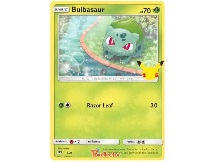 Bulbasaur 001/025 - McDonald's 25th Anniversary 2021