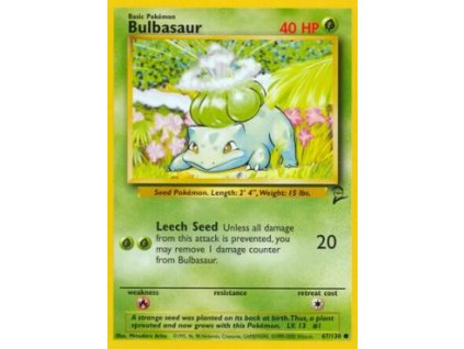 Bulbasaur 067/130 - Base set 2