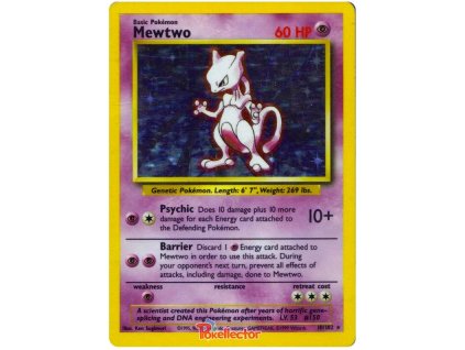 Mewtwo 010/102 - Base Set  Kartička v obalu a toploaderu