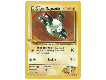Lt Surges Magnemite lv 12.G1.80