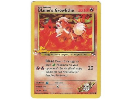 Blaines Growlithe lv 15.G1.62