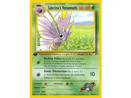 Sabrina´s Venomoth 034/132 - Gym Heroes
