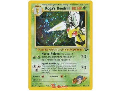 Koga´s Beedrill 009/132 - Gym Challenge