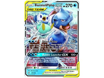 U038Blastoise Piplup GX.CEC.38.30122