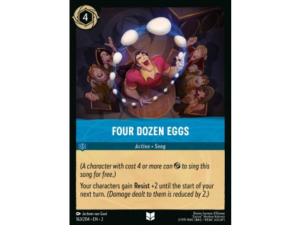 C163four dozen eggs 163