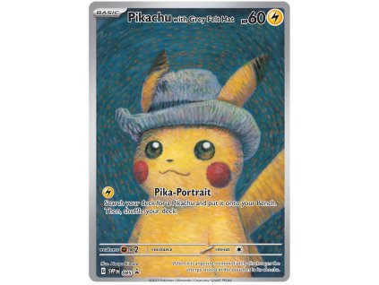 Pikachu with Grey Felt Hat.SVPEN.85.50138