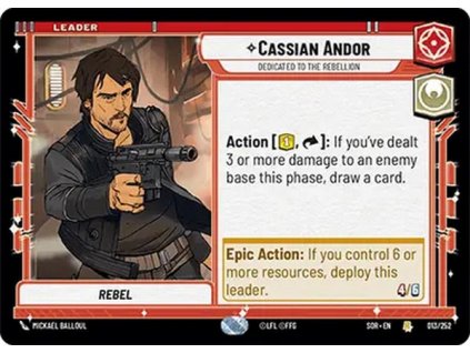 card SWH 01 013 Cassian Andor Leader 7c8ffa9fd1