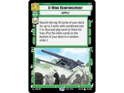 card SWH 01 104 U Wing Reinforcement f153644979