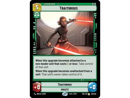 card SWH 01 122 Traitorous a95670f273