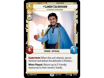 card SWH 01 197 Lando Calrissian 9ac350bf70
