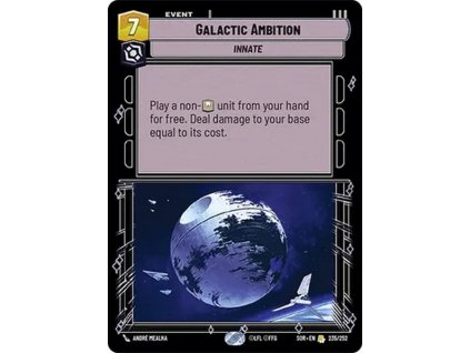 card SWH 01 235 Galactic Ambition be0224b2a3