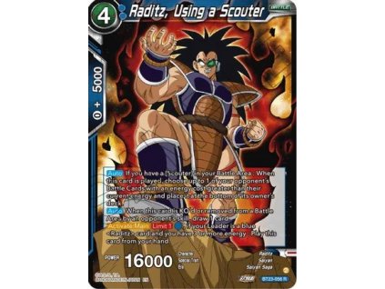 Raditz, Using a Scouter - Perfect Combination BT23-056