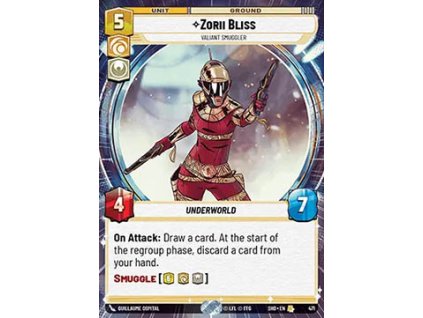 Zorii Bliss, Valiant Smuggler 471 - Shadows of the Galaxy: Extras