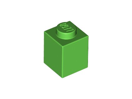 LEGO kostička 1 x 1 zelená 3005