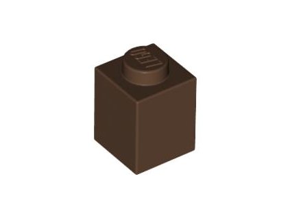 LEGO kostička 1 x 1 hnědá 3005