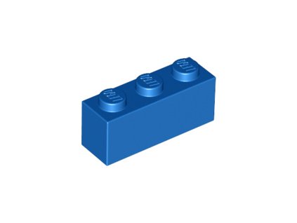 LEGO kostička 1 x 3 modrá 3622