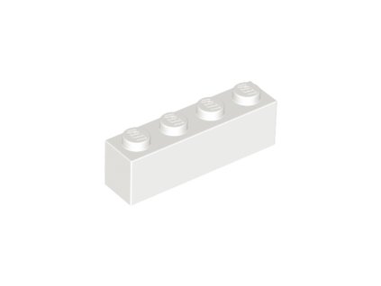 LEGO kostička 1 x 4 bílá 3010