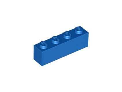 LEGO kostička 1 x 4 modrá 3010