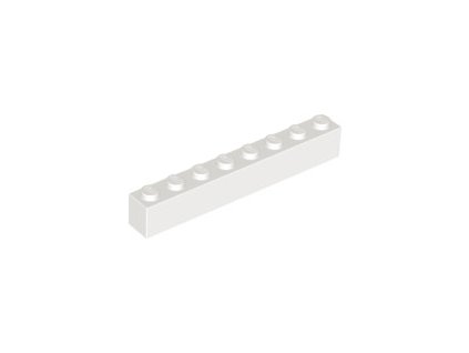 LEGO kostička 1 x 8 bílá 3008