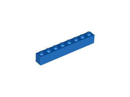 LEGO kostička 1 x 8 modrá 3008