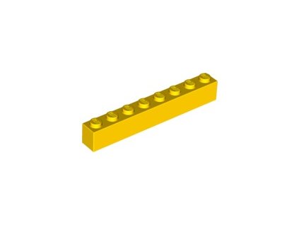 LEGO kostička 1 x 8 žlutá 3008