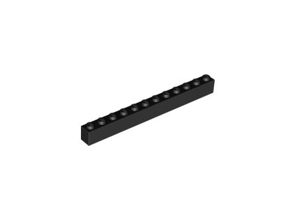 LEGO kostička 1 x 12 černá 6112