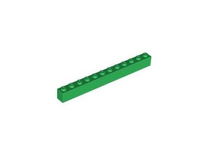 LEGO kostička 1 x 12 zelená 6112