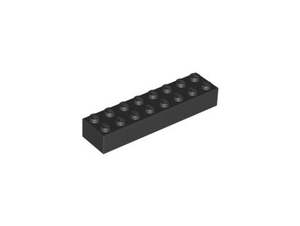 LEGO kostička 2 x 8 černá 3007
