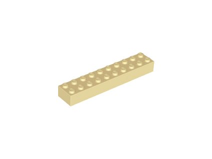 LEGO kostička 2 x 10 béžová 3006
