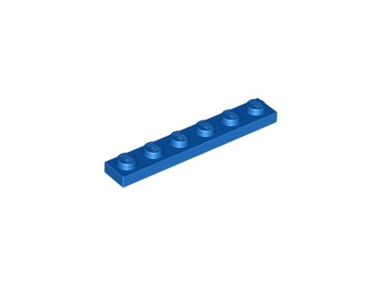 LEGO destička 1 x 6 modrá 3666