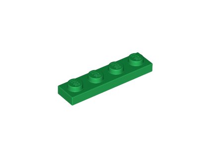 LEGO destička 1 x 4 zelená 3710