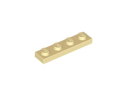 LEGO destička 1 x 4 béžová 3710