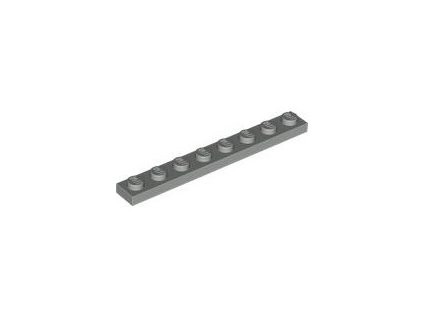 LEGO kostička 1 x 8 světle šedá 3460