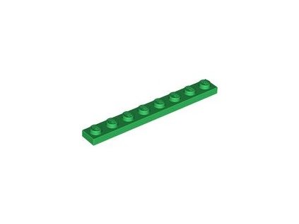 LEGO kostička 1 x 8 zelená 3460