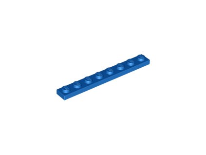 LEGO kostička 1 x 8 modrá 3460