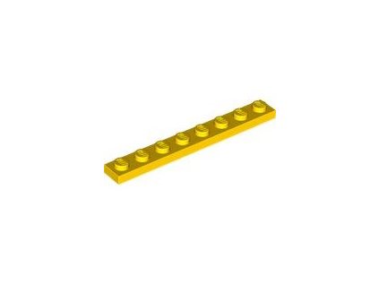 LEGO kostička 2 x 8 žlutá 3460