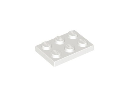 LEGO kostička 2 x 3 bílá 3021